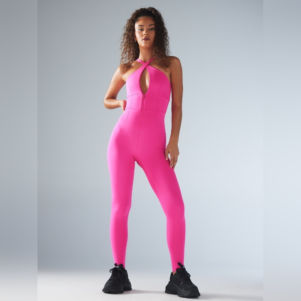 FENTY X SAVAGE Pink Halter Jumpsuit
